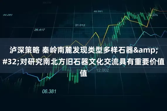 泸深策略 秦岭南麓发现类型多样石器&#32;对研究南北方旧石器文化交流具有重要价值