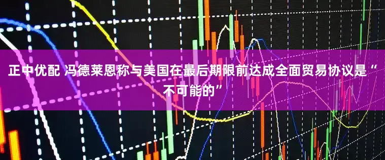 正中优配 冯德莱恩称与美国在最后期限前达成全面贸易协议是“不可能的”