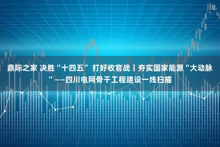 鼎际之家 决胜“十四五” 打好收官战丨夯实国家能源“大动脉”——四川电网骨干工程建设一线扫描